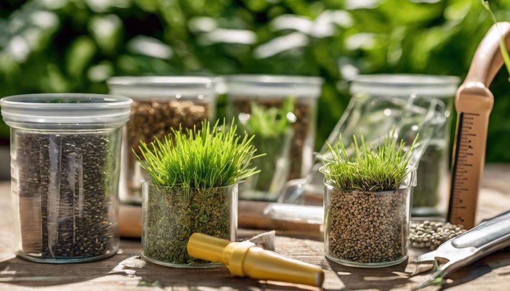 podstawy nasion trawy