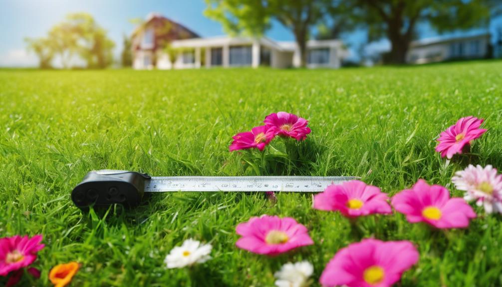 pomiar powierzchni trawnika