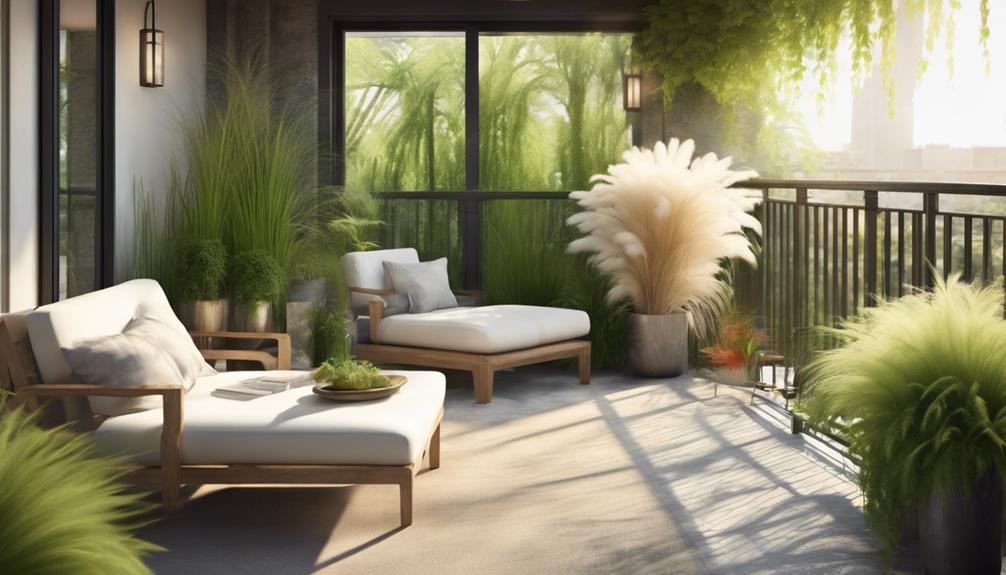 zalety traw na balkonach